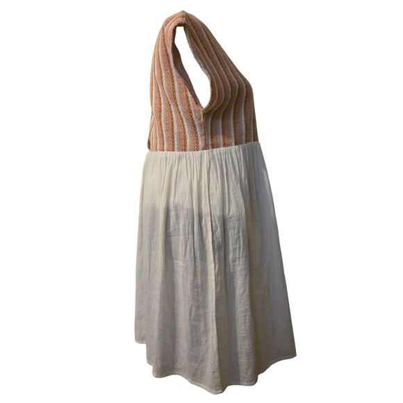 THML Anthropologie M Baby Doll Dress Fairy Isle Flowy Sparkly Boho India - Picture 4 of 12